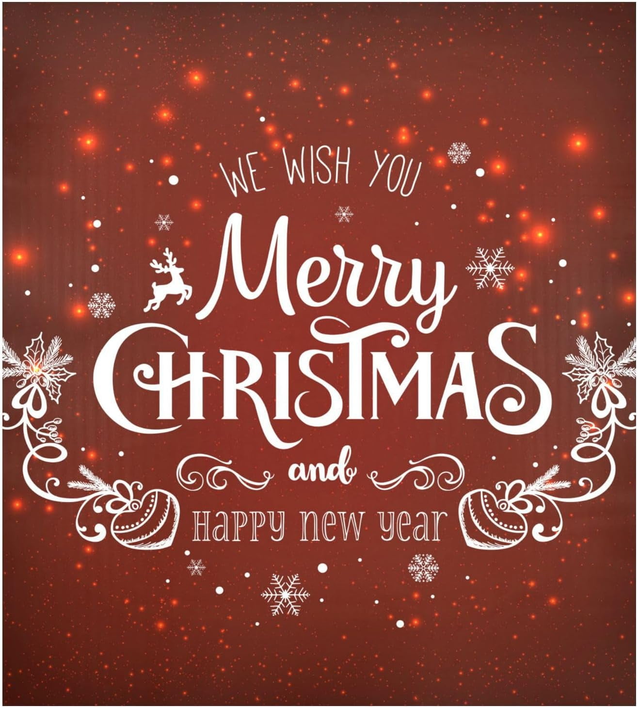 GZHJMY Christmas Red Snowflake Dishwasher Sticker Cover, Kitchen Appliance Fridge Front