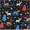thumbnail image 1 of GZHJMY Christmas Reindeer Cloth Dinner Napkins Everyday Use 20" × 20" Home Decor 1 Pack, 1 of 7