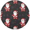 thumbnail image 1 of GZHJMY Christmas Santa Claus Round Placemats Set of 6, Non-Slip Table Mats Washable Heat Resistant Place Mats for Kitchen Dining Table Home Decor,15.4 Inch, 1 of 7