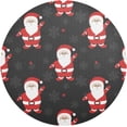 thumbnail image 1 of GZHJMY Christmas Santa Claus Round Placemats Set of 1, Non-Slip Washable Table Mats for Kitchen Dining Party Home Decor,15.4 Inch, 1 of 7