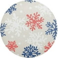 thumbnail image 1 of GZHJMY Christmas Snowflake Round Placemats Set of 1, Non-Slip PVC Table Mats Washable Heat Resistant Place Mats for Kitchen Dining Table Christmas Home Decor, 15.4 Inch Table Mat, 1 of 7