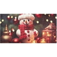 thumbnail image 1 of GZHJMY Christmas Snowman Bathroom Rugs Bath Mat 39 x 20 Inch Non-Slip Extra Soft and Absorbent Shaggy Bath Carpet for Tub, Shower, Bathroom Carpet Runner, 1 of 7