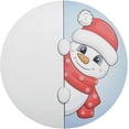 thumbnail image 1 of GZHJMY Christmas Snowman Round Placemats Set of 1, Non-Slip PVC Table Mats Washable Heat Resistant Place Mats for Kitchen Dining Table Christmas Home Decor, 15.4 Inch Table Mat, 1 of 7