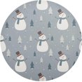 thumbnail image 1 of GZHJMY Christmas Snowman Round Placemats Set of 6, Non-Slip PVC Table Mats Washable Heat Resistant Place Mats for Kitchen Dining Table Christmas Home Decor, 15.4 Inch Table Mat, 1 of 7