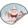 thumbnail image 1 of GZHJMY Christmas Snowman Christmas Tree Mat, Round Christmas Tree Stand Mat Decoration for Holiday Party Home Christmas Day Ornaments Floor Door, 28.3", 1 of 6