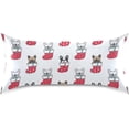 thumbnail image 1 of GZHJMY Christmas Sock French Bulldog Satin Pillowcase for Hair and Skin Silk Pillowcase, King Size(20x40 inches) - Slip Cooling Satin Pillow Covers with Envelope Closure,Christmas Decoration, 1 of 7