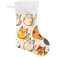 thumbnail image 1 of GZHJMY Christmas Stocking, Personalized Cat Large Candy Stocking, 1 PCS Hanging Gift Xmas Stocking Decoration for Family Holiday Party Ornaments Decor Fireplace, 1 of 7