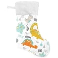thumbnail image 1 of GZHJMY Christmas Stocking, Personalized Dinosaur Large Candy Stocking Hanging Gift, 2 PCS Xmas Stockings Decoration for Family Holiday Party Ornaments Decor Fireplace, 1 of 7