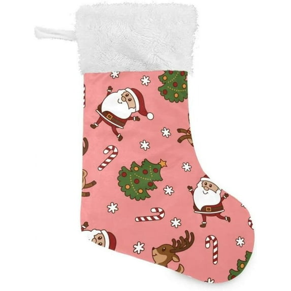 GZHJMY Christmas Stocking, Personalized Christmas Large Candy Stocking, 1 PCS Hanging Gift Xmas Stocking Decoration for Family Holiday Party Ornaments Decor Fireplace