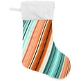 thumbnail image 1 of GZHJMY Christmas Stocking, Personalized Mexican Serape Stripes Large Candy Stocking, 1 PCS Hanging Gift Xmas Stocking Decoration for Family Holiday Party Ornaments Decor Fireplace, 1 of 7