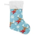 thumbnail image 1 of GZHJMY Christmas Stocking, Personalized Christmas Reindeer Large Candy Stocking Hanging Gift, Xmas Stockings Decoration 1 PCS for Family Holiday Party Ornaments Decor Fireplace, 1 of 7