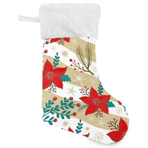 GZHJMY Christmas Stocking, Personalized Christmas Snowflake Large Candy Stocking Hanging Gift, Xmas Stockings Decoration 1 PCS for Family Holiday Party Ornaments Decor Fireplace