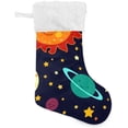 thumbnail image 1 of GZHJMY Christmas Stocking, Personalized Space Planet Large Candy Stocking Hanging Gift, 2 PCS Xmas Stockings Decoration for Family Holiday Party Ornaments Decor Fireplace, 1 of 7