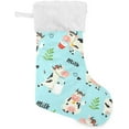 thumbnail image 1 of GZHJMY Christmas Stockings, Family Holiday Party Personalized Gift, Cute Milk Cows Christmas Stockings Christmas Decorations Mantel Decor, 12"x18" 1PCS, 1 of 7