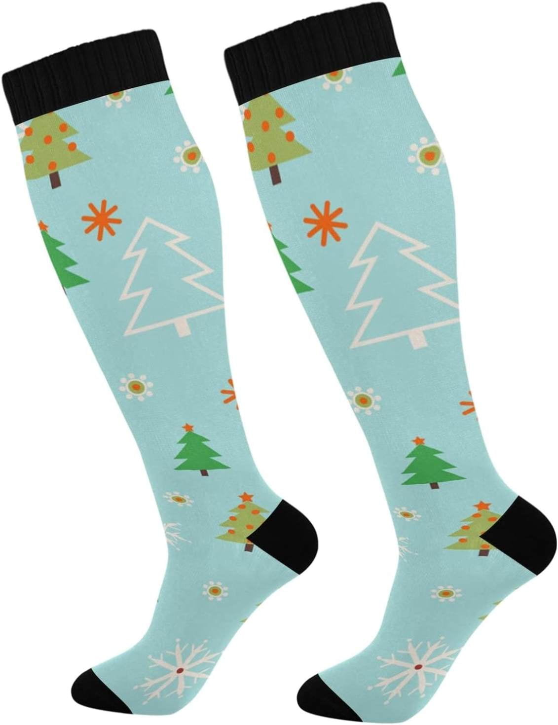 Great New 6PCS Compression Socks - Knee High/Long Christmas Socks (2U92)