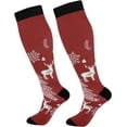 thumbnail image 1 of GZHJMY Christmas Tree 20-30mmHg Compression Socks for Men & Women, Knee High Stockings for Running, Sport, Hiking & Travel, 1 of 7