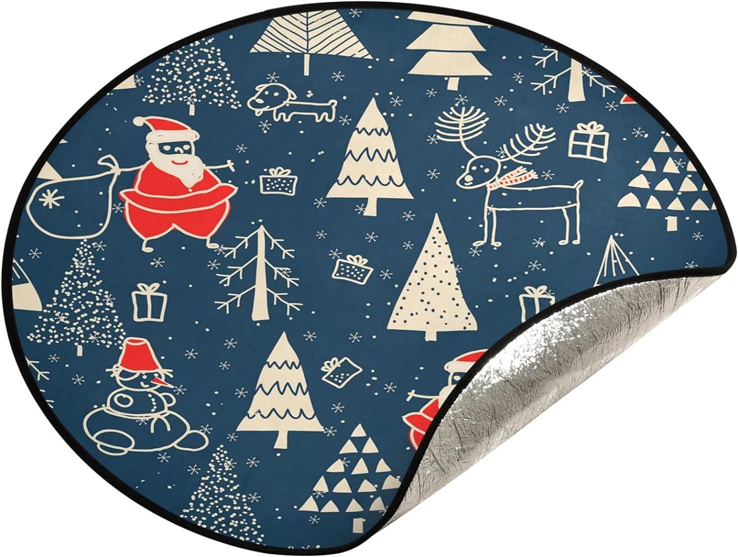 GZHJMY Christmas Tree Christmas Tree Mat, Round Christmas Tree Stand