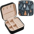 thumbnail image 1 of GZHJMY Christmas Tree Jewelry Box for Teens Girls Women Birthday Christmas Gift, Portable PU Leather Jewelry Storage Box Mini Travel Jewelry Case for Necklace Bracelet Earrings Rings, 1 of 7