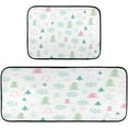 thumbnail image 1 of GZHJMY Christmas Tree Kitchen Mat - Cushioned Anti Fatigue Kitchen Rug Set of 2, Non Slip Waterproof Kitchen Mats for Kitchen, Laundry, Sink, Office 19.7"×27.6"+19.7"×47.2" Carpet Runner, 1 of 7