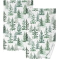 thumbnail image 1 of GZHJMY Christmas Tree Pattern Hand Towels Set of 2 Pack - 16 x 28 Inches Extra Absorbent Pure Washcloth Towels, Super Soft Hand Towel for Bathroom, Hotel, Kitchen, Gym, 1 of 7