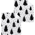 thumbnail image 1 of GZHJMY Christmas Tree Pattern Wash Cloth Set of 4, 12 x 12 Inch Cotton Baby Washcloths Absorbent and Super Soft Feel Fingertip Towel Face Towels for Bathroom, Gym, Spa, 1 of 7