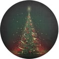 thumbnail image 1 of GZHJMY Christmas Tree Round Placemats Set of 1, Non-Slip PVC Table Mats Washable Heat Resistant Place Mats for Kitchen Dining Table Christmas Home Decor, 15.4 Inch Table Mat, 1 of 7