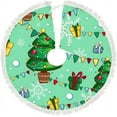 thumbnail image 1 of GZHJMY Christmas Tree Skirt, 30" Xmas Tree Skirts Christmas Decorated Tree Christmas Tree Mat for Christmas Holiday Party Ornaments, 1 of 5
