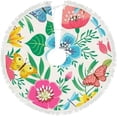 thumbnail image 1 of GZHJMY Christmas Tree Skirt Xmas Tree Skirts 48" Bright Floral Butterfly Flowers Christmas Tree Mat for Christmas Holiday Party Ornaments, 1 of 5