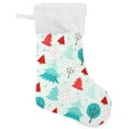 thumbnail image 1 of GZHJMY Christmas Tree Stocking 2PCS, Large Fireplace Xmas Hanging Stockings with Plush Cuff for Family Holiday Party Decorations, 17.71"x 12.20", 1 of 7