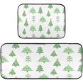 thumbnail image 1 of GZHJMY Christmas Trees Kitchen Mat - Cushioned Anti Fatigue Kitchen Rug Set of 2, Non Slip Waterproof Kitchen Mats for Kitchen, Laundry, Sink, Office 19.7"×27.6"+19.7"×47.2" Carpet Runner, 1 of 7