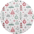 thumbnail image 1 of GZHJMY Christmas Trees Round Placemats Set of 6, Non-Slip PVC Table Mats Washable Heat Resistant Place Mats for Kitchen Dining Table Christmas Home Decor, 15.4 Inch Table Mat, 1 of 7