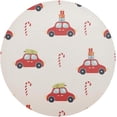 thumbnail image 1 of GZHJMY Christmas Truck Round Placemats Set of 1, Non-Slip PVC Table Mats Washable Heat Resistant Place Mats for Kitchen Dining Table Christmas Home Decor, 15.4 Inch Table Mat, 1 of 7