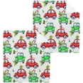 thumbnail image 1 of GZHJMY Christmas Truck Washcloths 6 Pack, Super Soft Absorbent Cotton Baby Face Towels, Washable Reusable Fingertip Towel for Bath Gym Hotel Spa, 12 x 12 Inch, 1 of 7