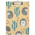 thumbnail image 1 of GZHJMY Clipboard for Classrooms Office Cactus Hedgehog Plastic Clipboard Standard Letter Size A4 Clipboard with Low Profile Metal Clip Decorative Clip Boards for Teachers, 1 of 6
