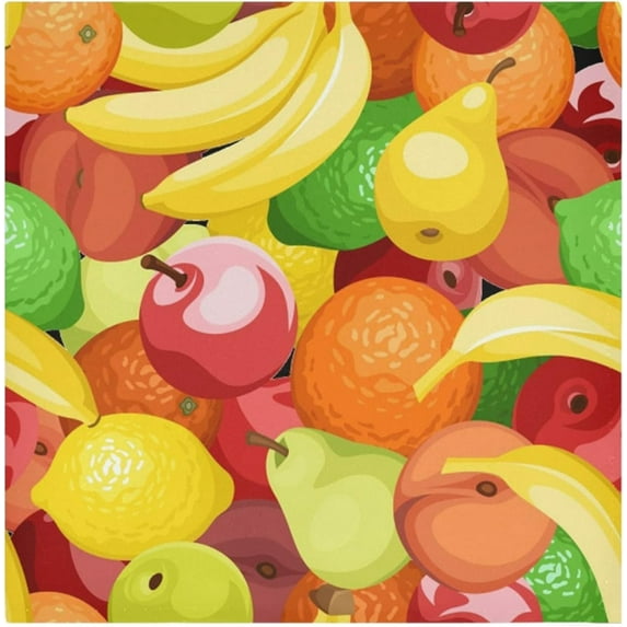 GZHJMY Cloth Dinner Napkins Lemon Summer Fruit Oversize Kitchen Decor for Cocktail Gathering Housewarming Gift 6 Pack 20" × 20"