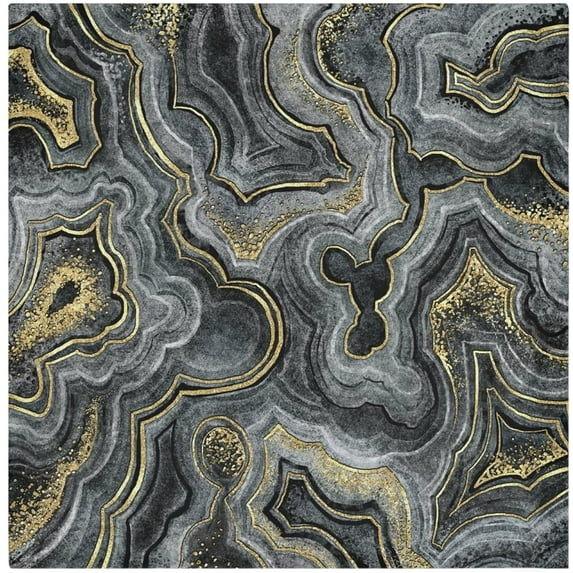 GZHJMY Cloth Napkin Black Gold Grey Marble Kitchen Dining Table Decor for Cocktail Gathering Party Holiday Wedding Everyday Use 1 Pack 20" × 20"