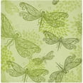 thumbnail image 1 of GZHJMY Cloth Napkin Green Dragonfly Leaves Kitchen Dining Table Decor for Family Gathering Dinner Napkin Festive Holiday Seasonal Gift Winter Spring Summer Autumn 1 Pack 20" × 20", 1 of 6