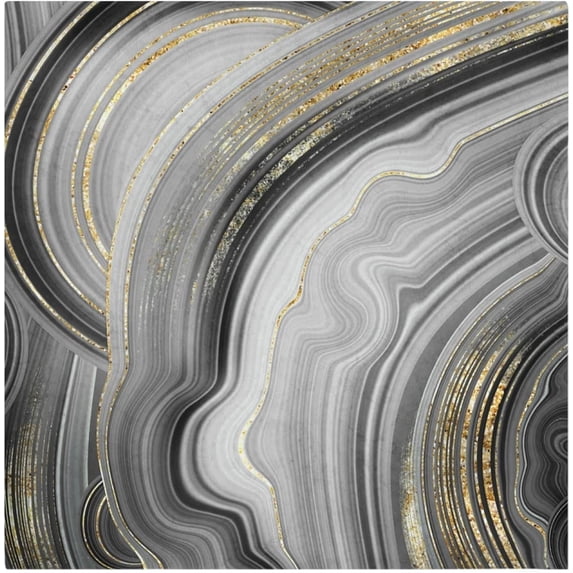 GZHJMY Cloth Napkin Marble Abstract Gold Black Grey Kitchen Dining Table Decor for Cocktail Gathering Party Holiday Wedding Everyday Use 4 Pack 20" × 20"