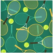 GZHJMY Cloth Napkin Tennis Rackets Ball Dining Table Decor Spring Summer Housewarming Gift 1 Pack 20" × 20"