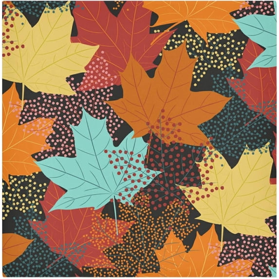 GZHJMY Cloth Napkin Thanksgiving Fall Vibrant Maple Kitchen Dining Table Decor for Family Gathering Dinner Napkin Party Favors 1 Pack 20" × 20"