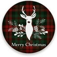 thumbnail image 1 of GZHJMY Coasters for Drinks Absorbent Cork Coasters ﻿Christmas Reindeer Round Coaster Great Gift for Birthday Housewarming Room Decor 4&nbsp;piece Cup Coasters, 1 of 5