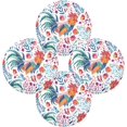 thumbnail image 1 of GZHJMY Cock in Flower Round Placemats, 4 Pack Table Mats for Kitchen Washable Non-Slip Place Mats Heat Resistant Place Mats for Kitchen Dining Table Decoration, 1 of 6