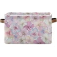 thumbnail image 1 of GZHJMY Collapsible Storage Basket Petal Rectangular Storage Bins Baskets Toys Storage Bins with Handles for Bedroom Home Office 2PCS, 1 of 7
