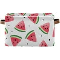 thumbnail image 1 of GZHJMY Collapsible Storage Basket Triangle Watermelon Rectangular Storage Bins Baskets Toys Storage Bins with Handles for Bedroom Home Office 1PCS, 1 of 7