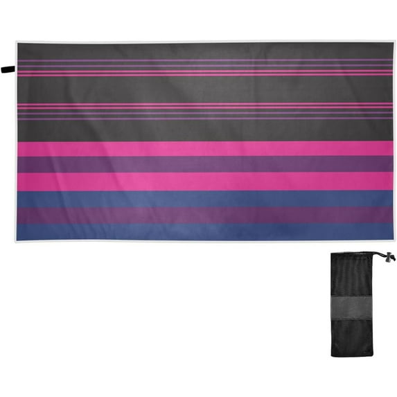 GZHJMY Color Stripe Beach Towel,Absorbent Quick Dry Sport Towel Oversized Lightweight Soft Bath Towel for Travel Sports Pool Swimming Bath Camping 31x71in Bath Towels