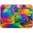 thumbnail image 1 of GZHJMY Colorful Rose Flower Rainbow Watercolor Dish Drying Mat, Absorbent Microfiber Dishes Drainer Mats for Kitchen Counter Large Size 18 x 24 Inch, Coffee Mat, 1 of 7