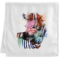 thumbnail image 1 of GZHJMY Colorful Zebra Hand Towels White Bath Towels Soft Absorbent 100% Combed Ring Spun Cotton Bathroom Towel Kitchen Dishwashing Towel Hotel Spa Towels 16 x 30 inches, 1 of 7
