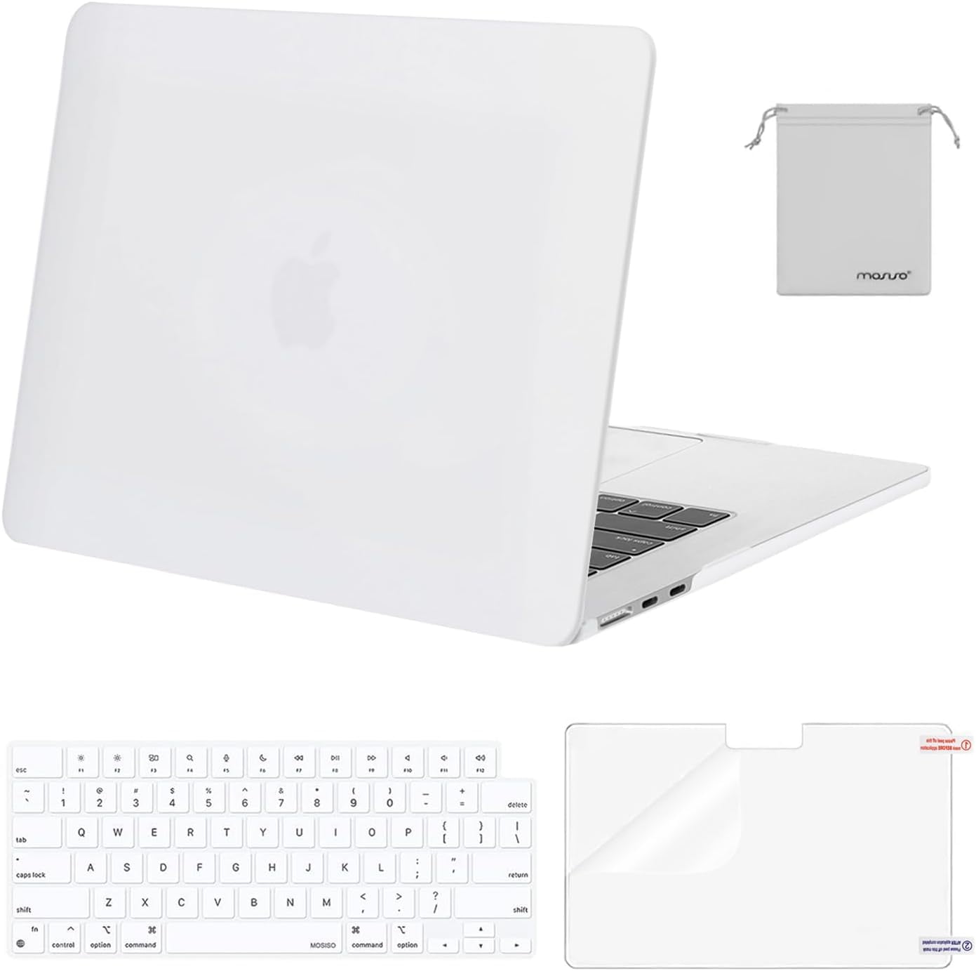 Seorsok Compatible With MacBook Air 15 Inch Case 2023 2024 Release A2941 M2&M3 A3114