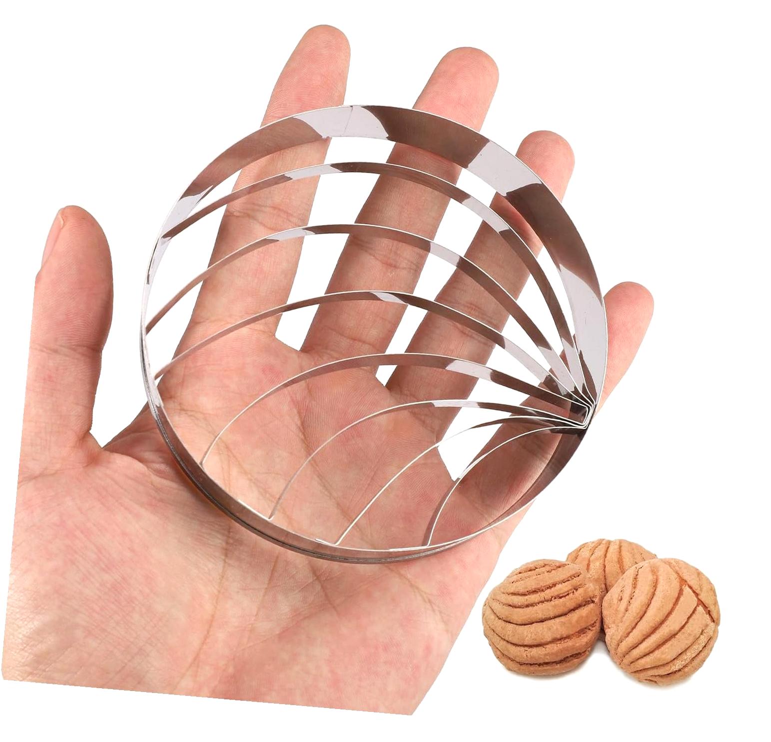 2-Pack Mini Rose Pan Dulce Stamp – Concha Cutter Bread Stamp, Made In USA