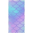 thumbnail image 1 of GZHJMY Cool Mermaid Scale Hand Towel Cotton Bathroom Towel for Hand Face Gym Spa Washcloths Decorative Towels, 1 of 3